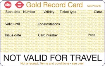 Gold Record Card